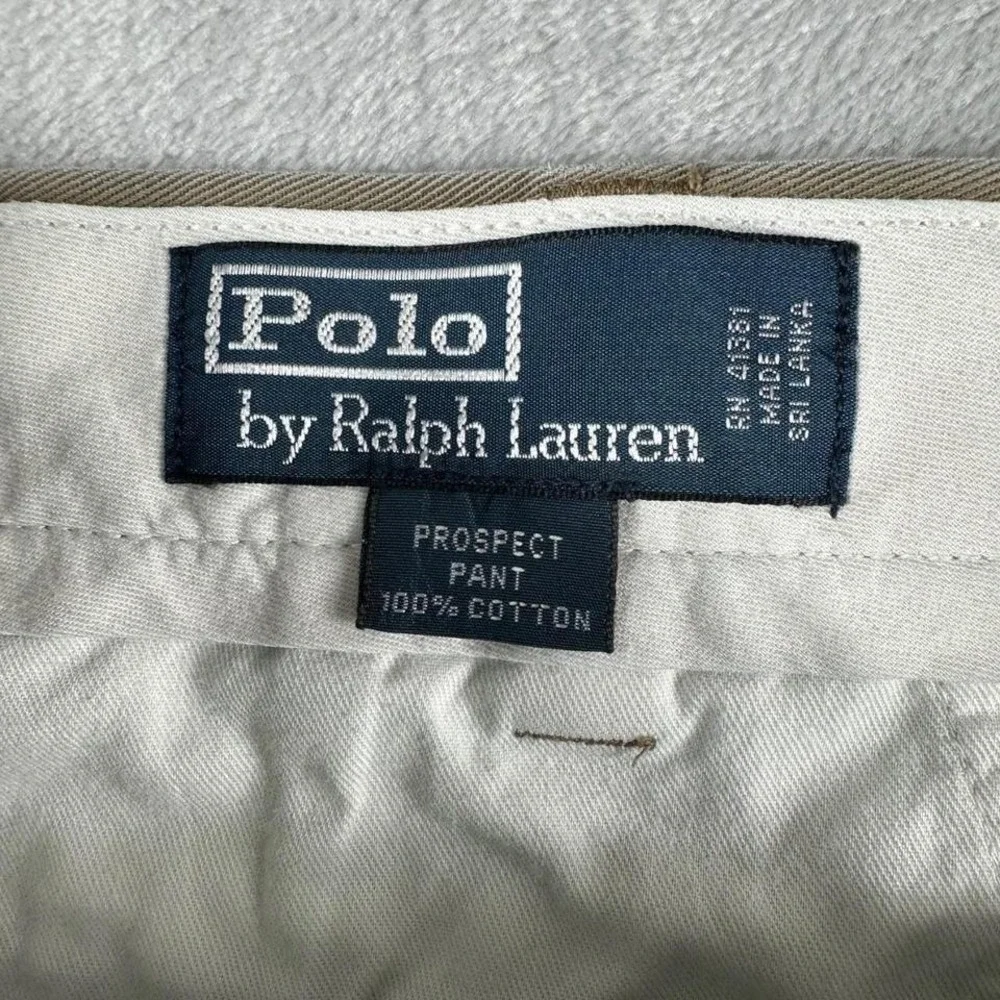 Polo Ralph Lauren‎ Prospect Pant Mens 36x32 Brown Cotton Chino Academia Classic